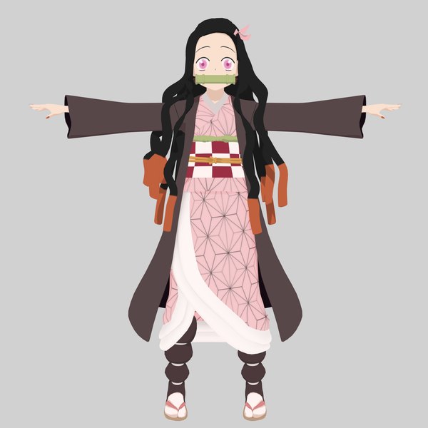 Demon Slayer Kamado Nezuko Estado Estático Modelo Periferia