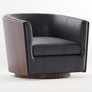 3D west elm luther leather