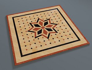 Marble Tile Ornament 3D
