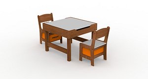 Kids table and stools