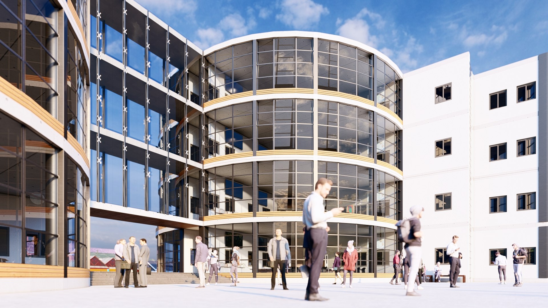 Academic Building Model Skpls 3D Model - TurboSquid 2046847
