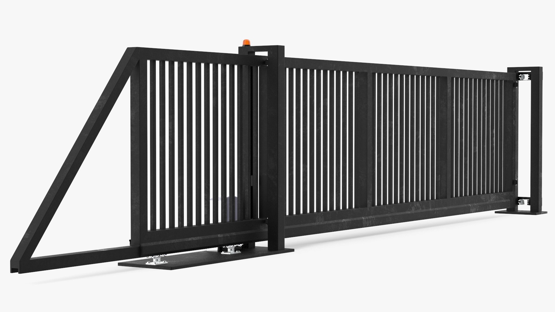 Heavy Duty Industrial Gates Black 3D TurboSquid 2151628