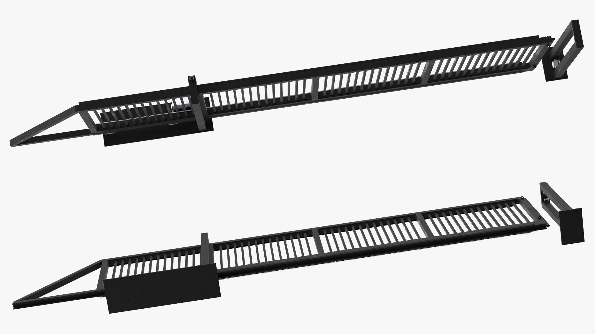 Heavy Duty Industrial Gates Black 3D TurboSquid 2151628