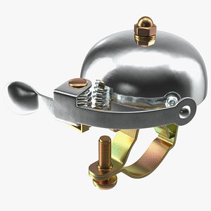 Retro Bicycle Bell Stainless Steel 3D