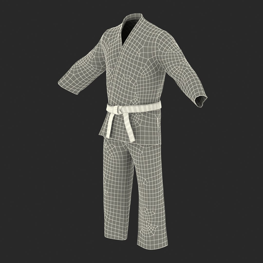 3d Karate Black Suit