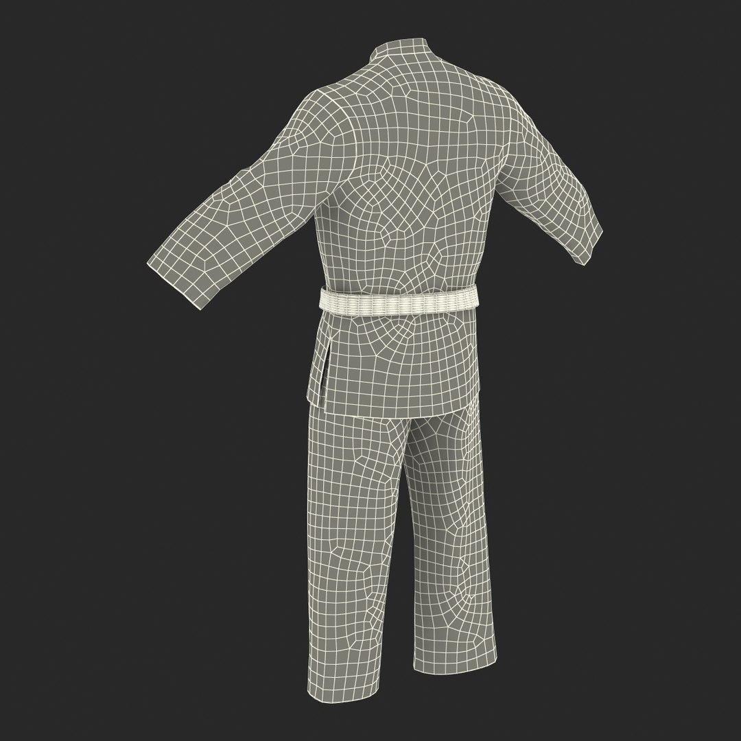 3d Karate Black Suit