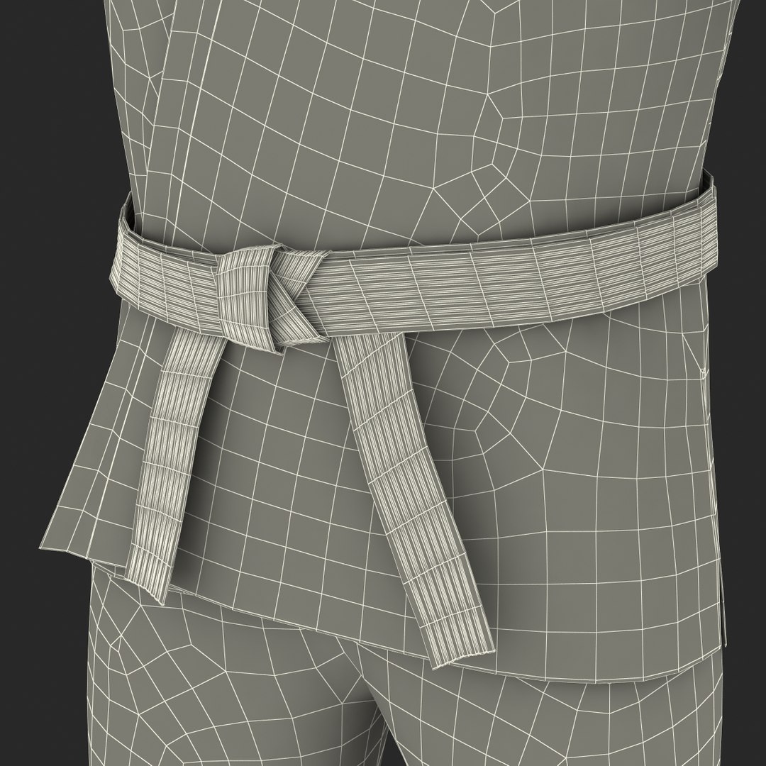 3d Karate Black Suit