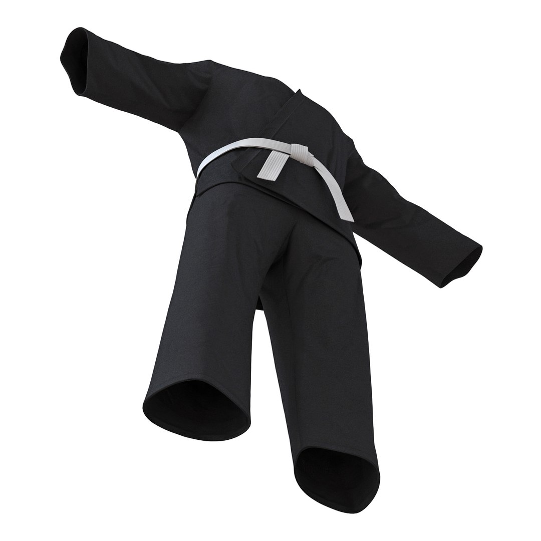 3d Karate Black Suit