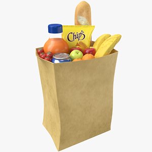 grocery bag 3D