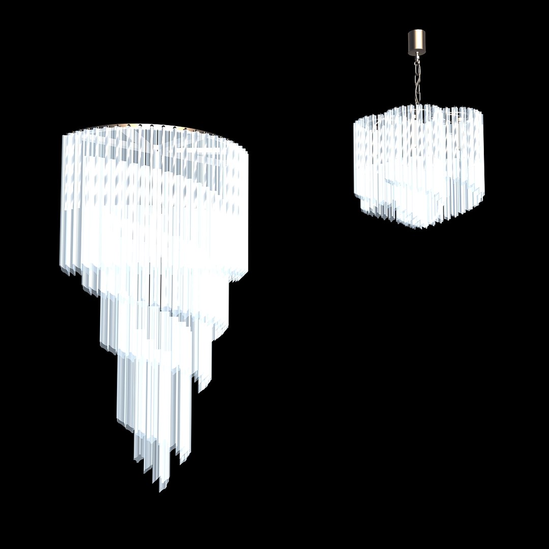 Martini Chandelier 3d Model