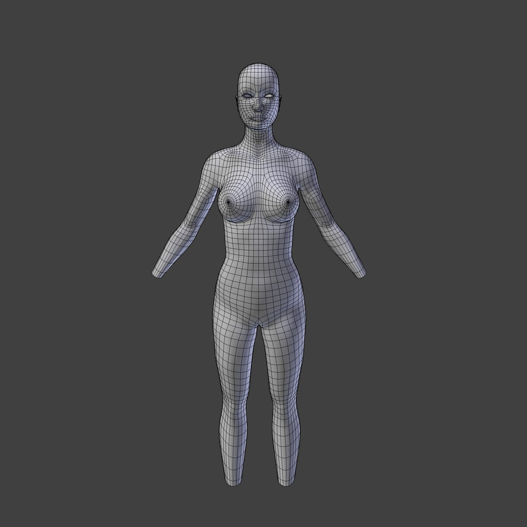 Female Body 3d Model