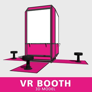 booth virtual reality 3D model