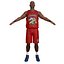 Jugador de baloncesto 1 LOD3 aparejado