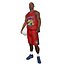 Jugador de baloncesto 1 LOD3 aparejado