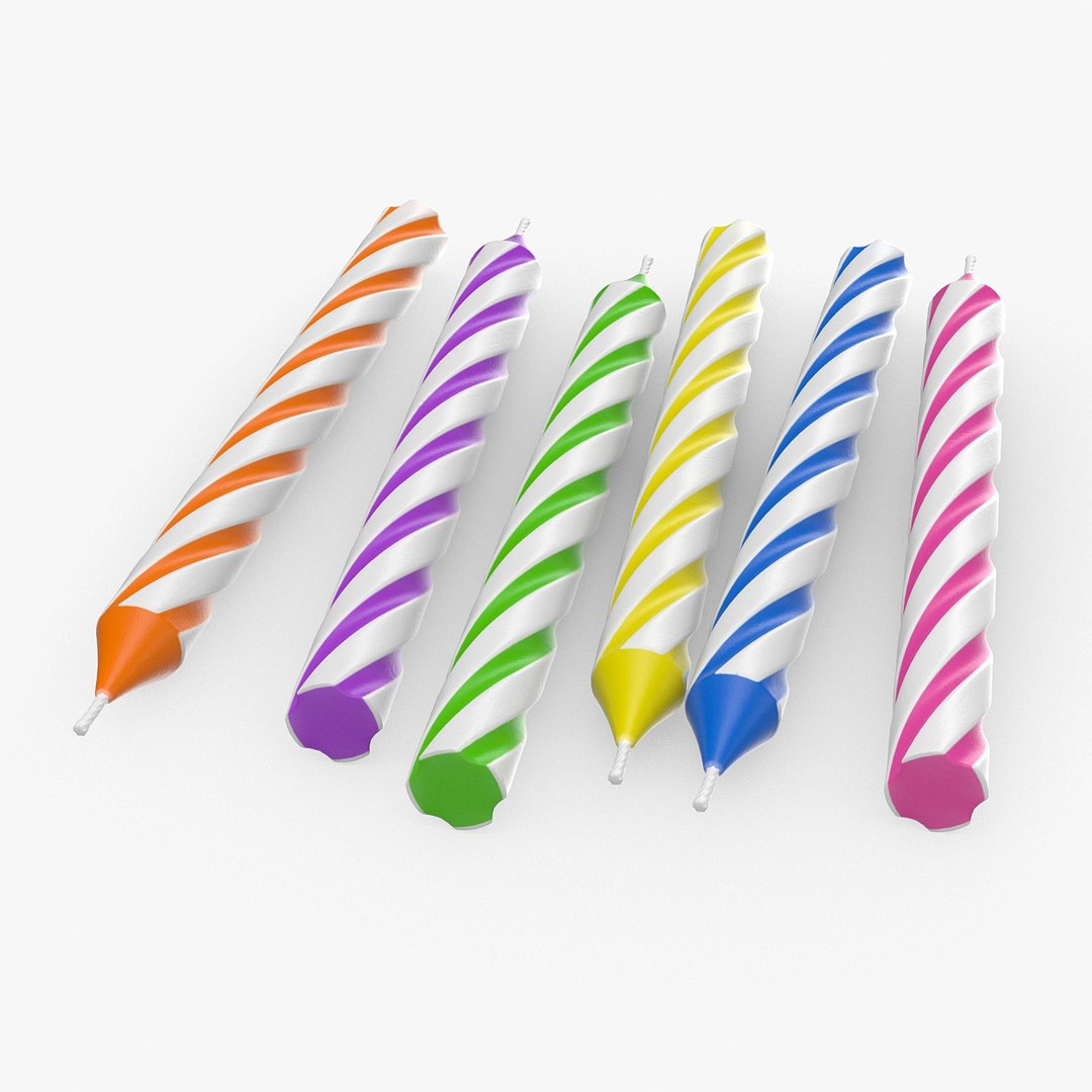 3D Candle Birthday - TurboSquid 1197777