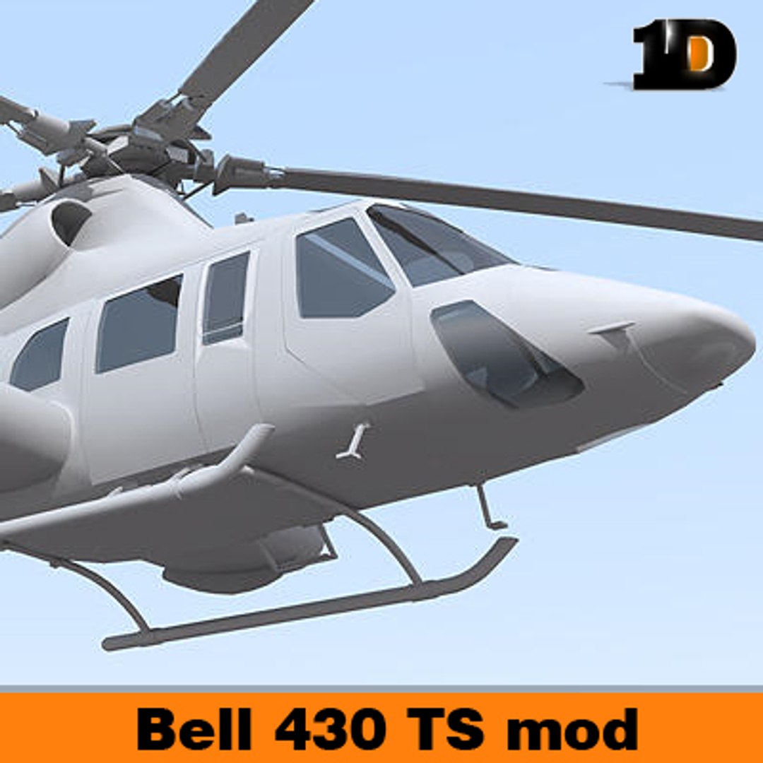 Bell 430 Helicopter 3d Model