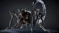 Iron Stalker - Rigged Mechanical Creature for Blender