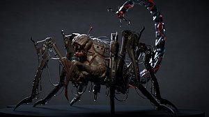 Iron Stalker - Rigged Mechanical Creature - Blender and Animated FBX 3D model