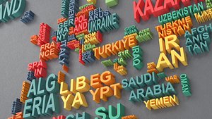 Typography Map model