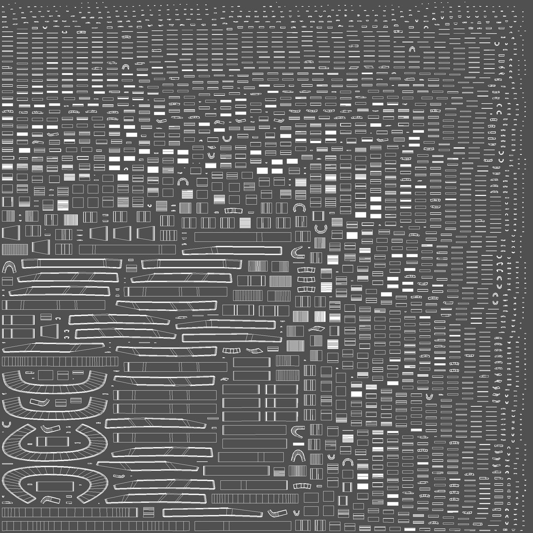 Typography Map Model - TurboSquid 2460184
