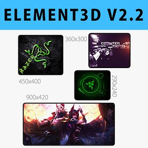 3D model mouse pad - e3d