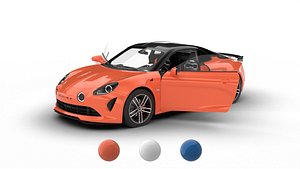Alpine A110 S 2022 HQ 3d model 3D model