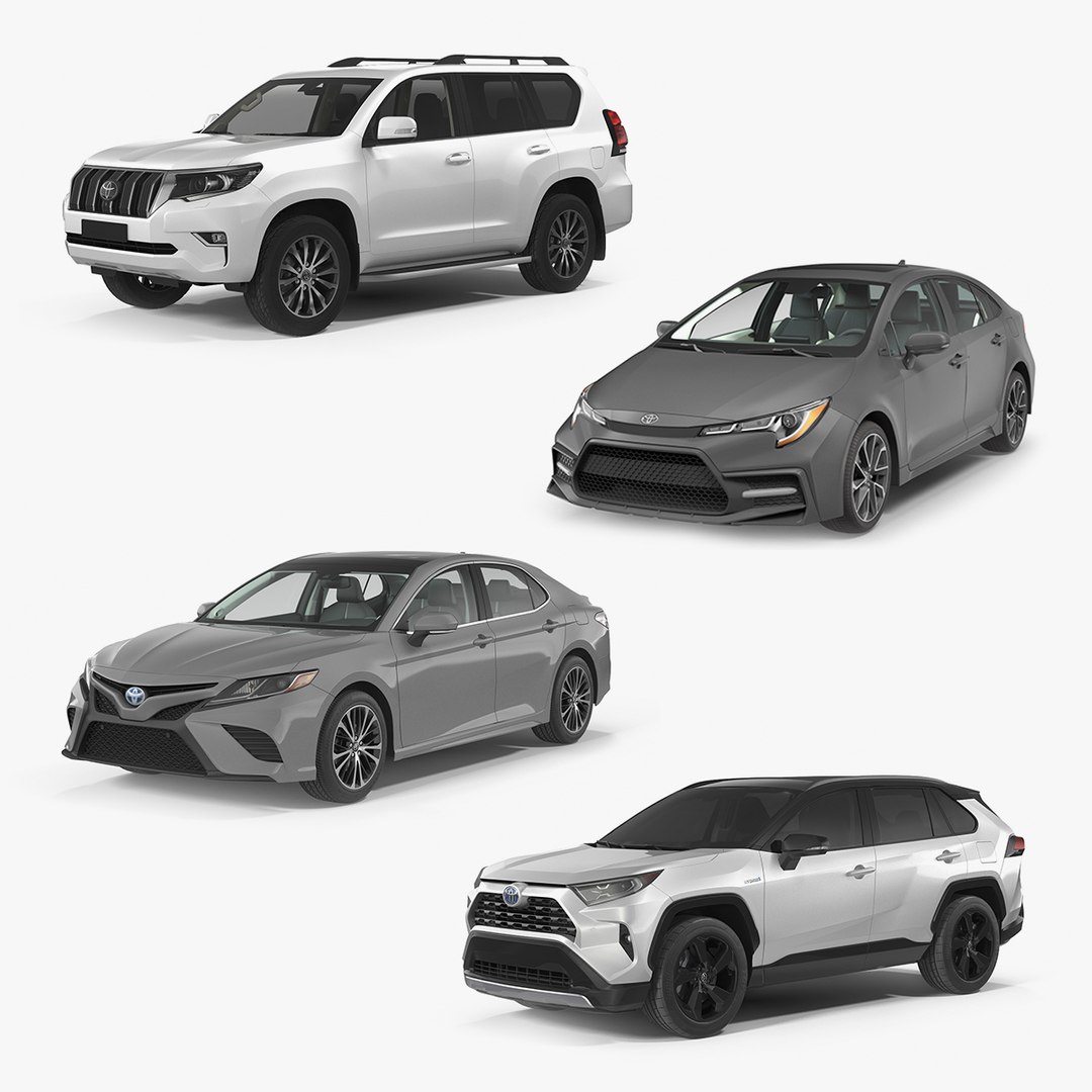Toyota Cars Simple Interior Collection 2 3D model preview