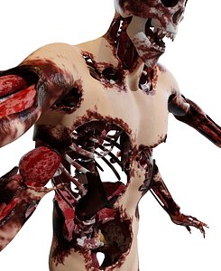 3D creature man human