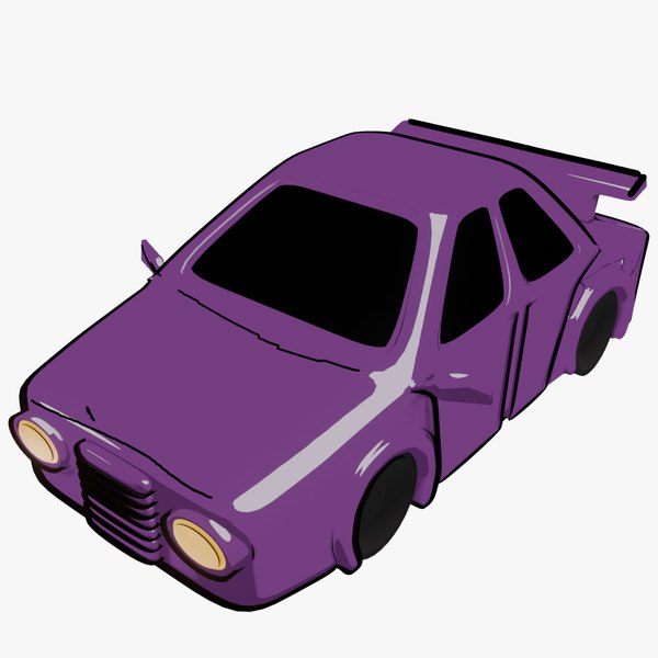 3D anime shader 3D sports car model