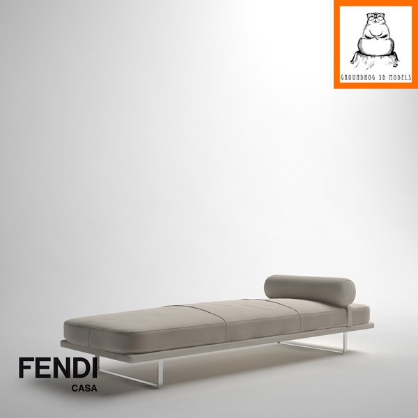 modelo 3d Modelos 3D Groundhog | Fendi Casa Metropolitan Ottoman Bench ...