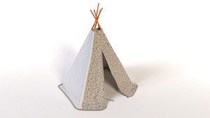 tipi child funny 3d model