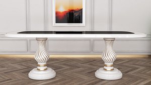 style diningroom table furniture 3D