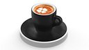 Espresso Cup with Saucer and Latte Art