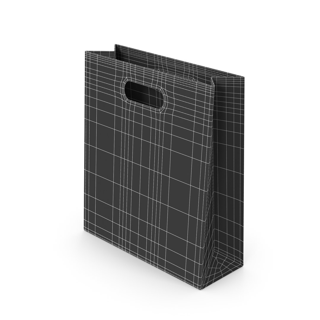 Yellow Paper Bag model TurboSquid 2042191