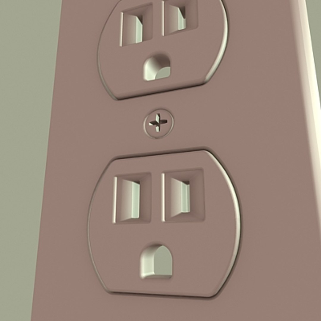 3ds Max Switch Wall Plug