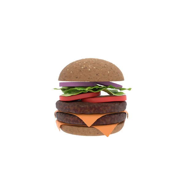 Double Cheeseburger 3D model