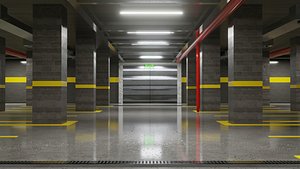 3D model underground parking