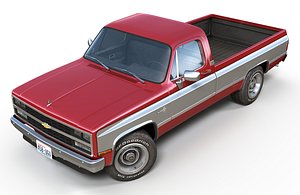 chevrolet silverado 1987 3D