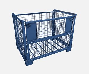 Euro Mesh Pallet Foldable Epal Box Pallet model