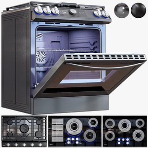 3D samsung cooktop and range