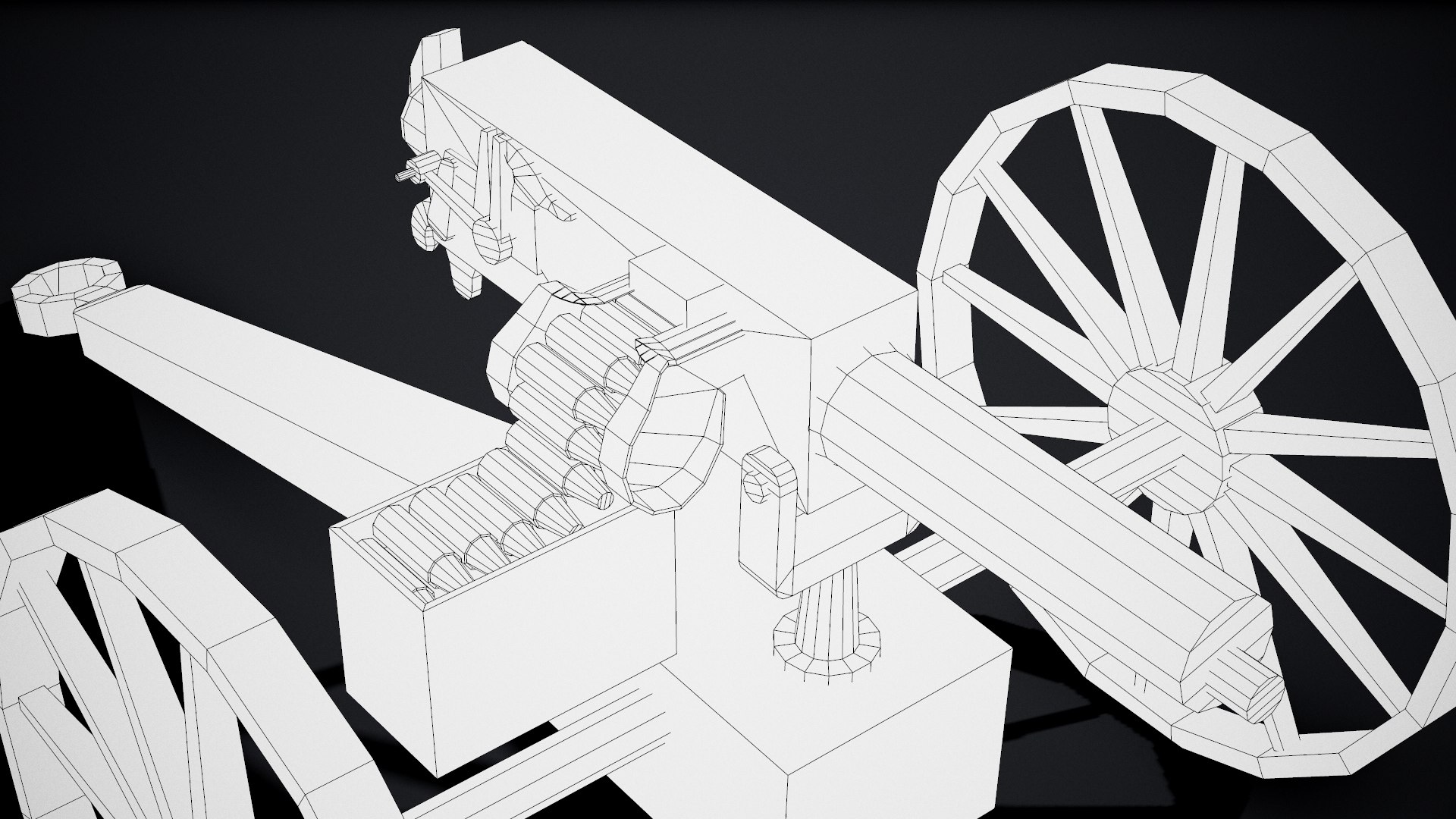 qf 1-pounder pompom cannon 3D model https://p.turbosquid.com/ts-thumb/IG/1MCgCM/XHFOtee1/wire6/png/1577701281/1920x1080/fit_q87/2c89764211fea97684a9489fdc72ce09b998c5af/wire6.jpg