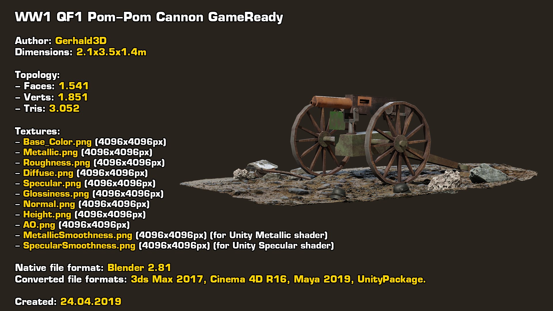 qf 1-pounder pompom cannon 3D model https://p.turbosquid.com/ts-thumb/IG/1MCgCM/rdWJHHBh/stats/png/1577701281/1920x1080/fit_q87/3ff0c7a496b0ecfd9543ee17440f864e84cba8a0/stats.jpg