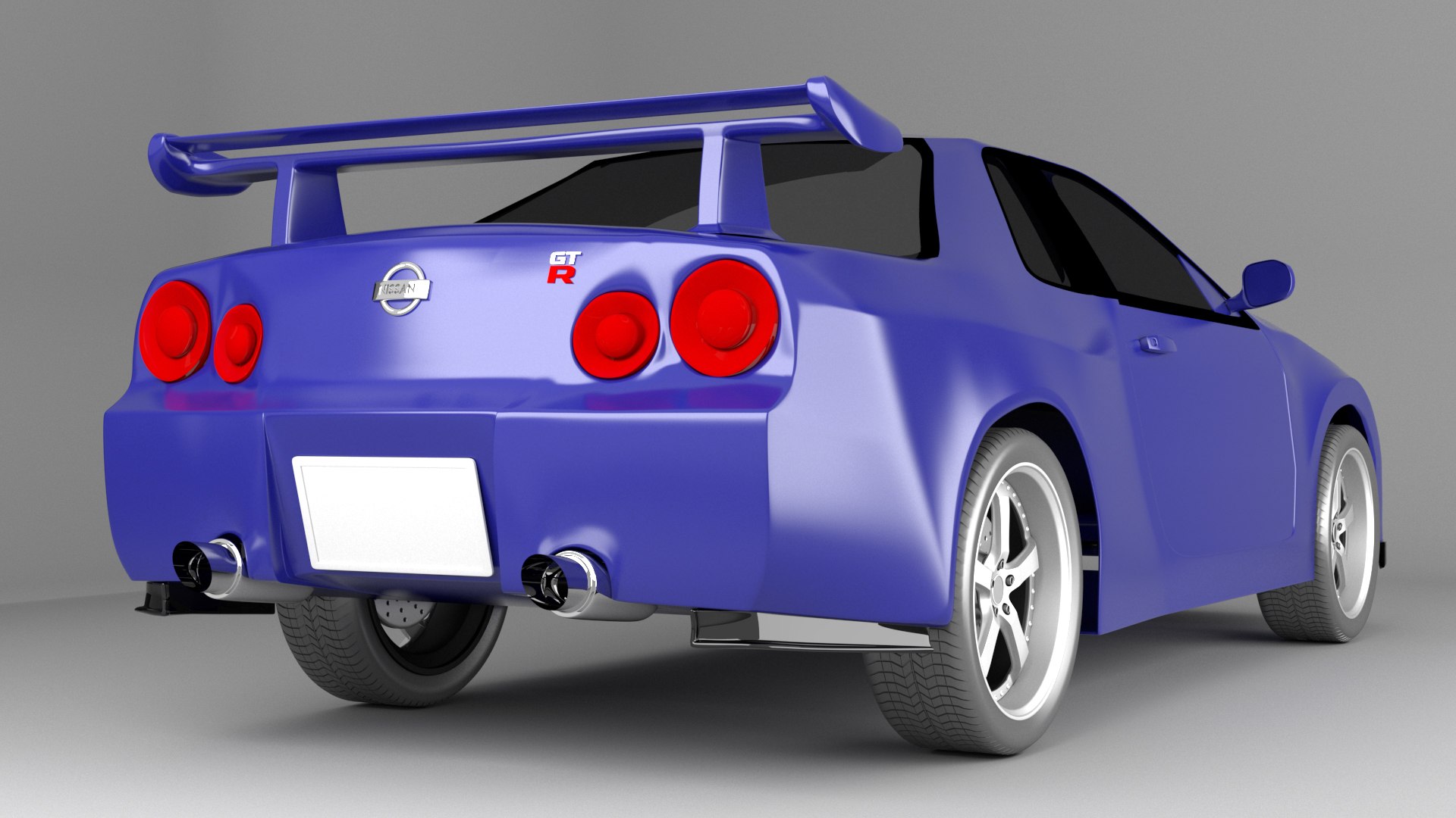 Nissan GT-R R34 Model - TurboSquid 1842386