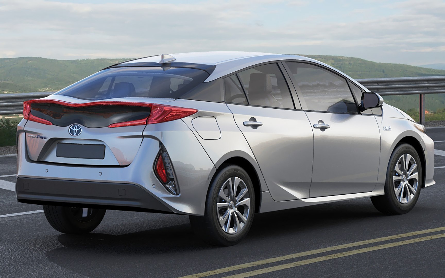 toyota prius prime 3d model