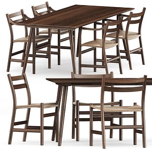 CH46 chair and CH47 chair and In Between Sk5 table
