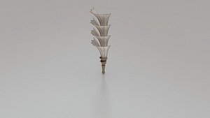 Luxury Candle Stand Decorative 3D Model-2 3D