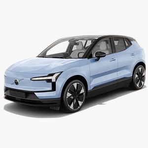 Volvo EX30 2024 with interior 3D model