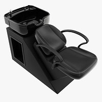 Hairdresser Sink Washing Station with Chair
