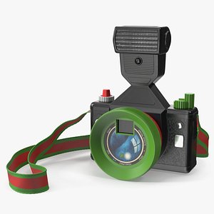 Toy Camera with Flash 3D model