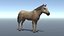 Lowpoly Brown Horse animato per giochi VR AR